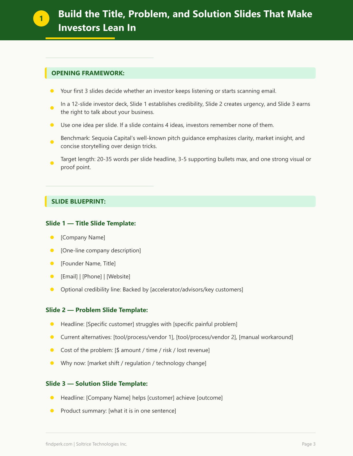 Pitch Deck Template - 12-Slide Investor Presentation with Examples