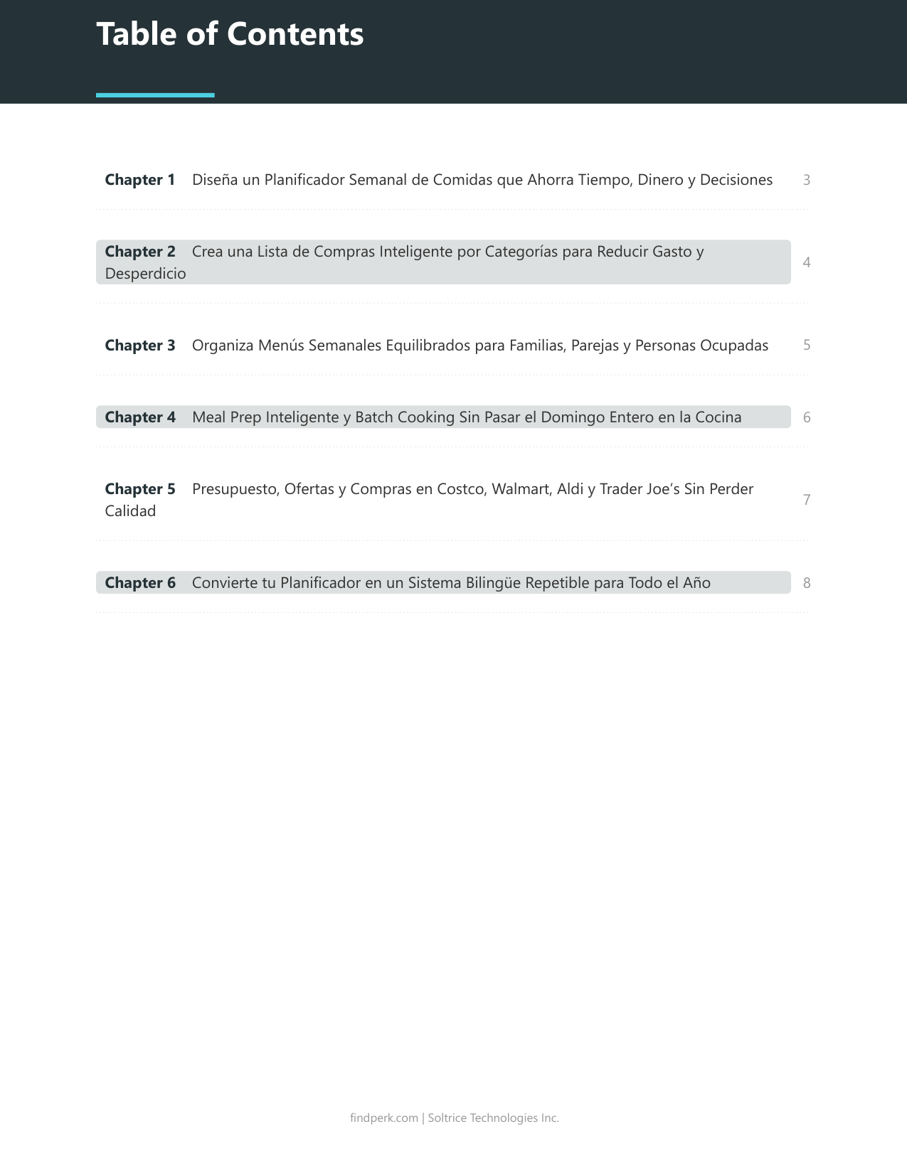 Planificador de Comidas Semanal y Lista de Compras (Weekly Meal Planner & Grocery List)