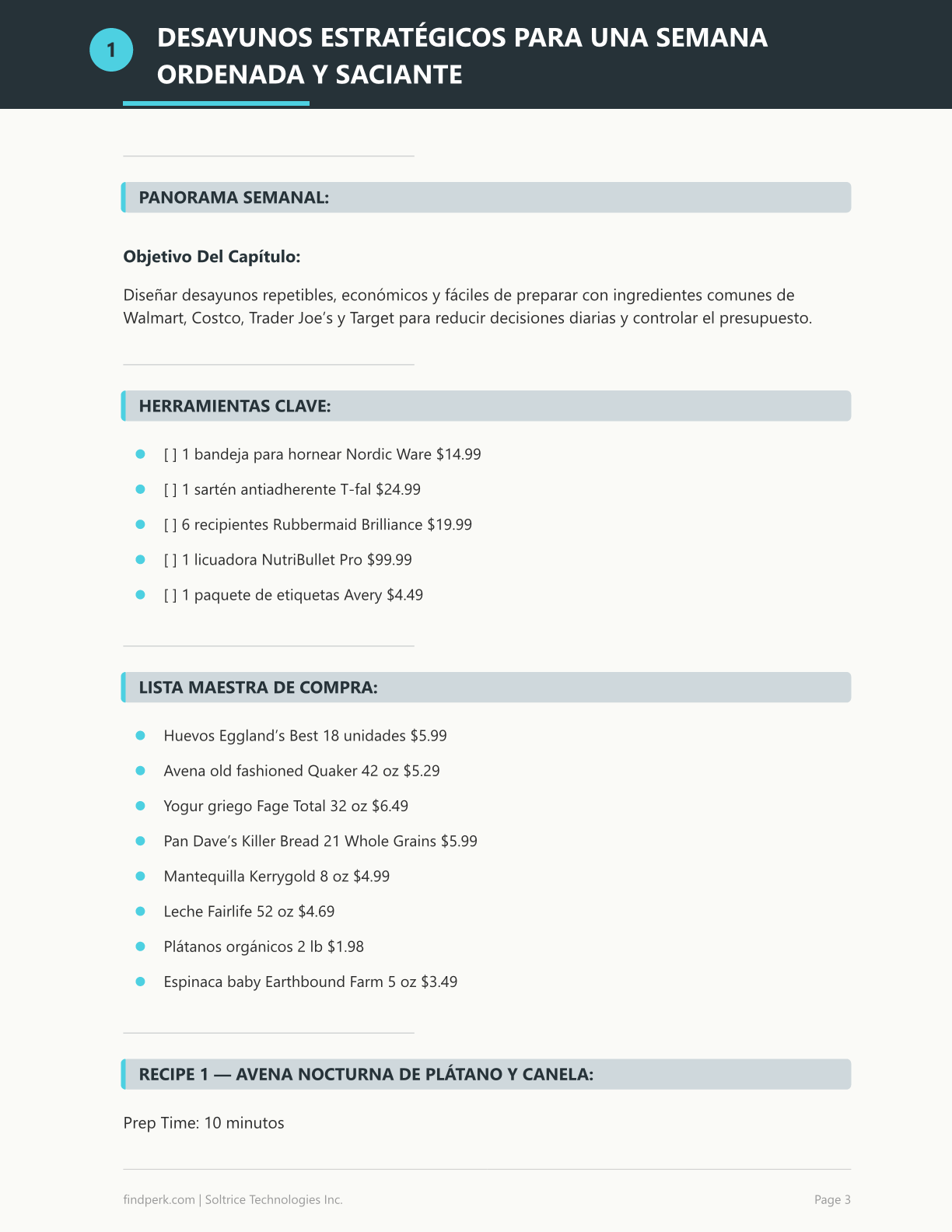 Planificador de Comidas Semanal y Lista de Compras (Weekly Meal Planner & Grocery List)