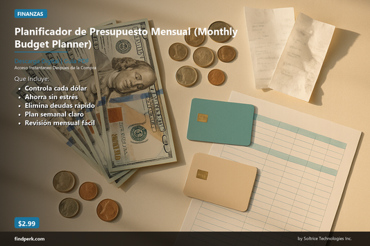 Planificador de Presupuesto Mensual (Monthly Budget Planner)