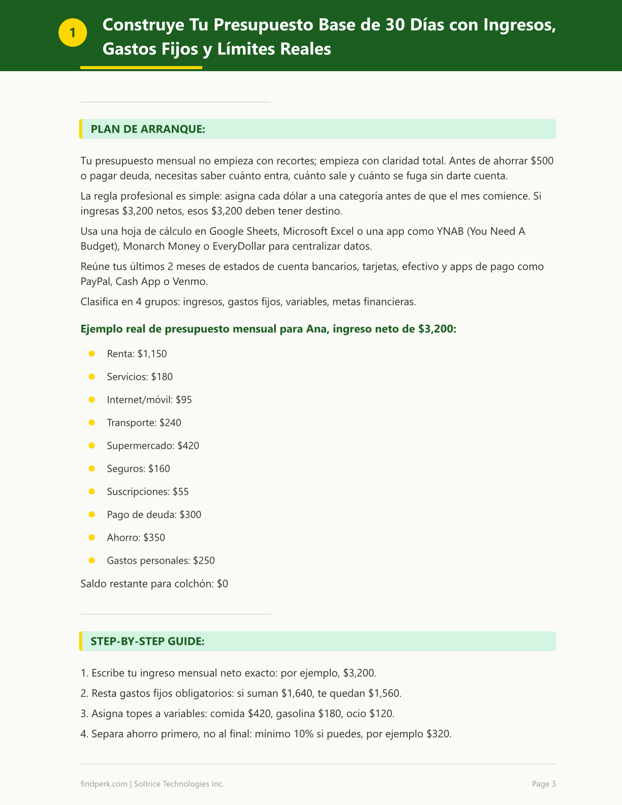 Planificador de Presupuesto Mensual (Monthly Budget Planner)