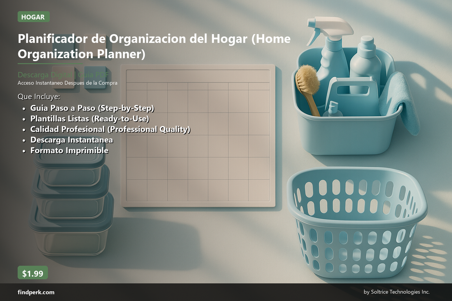 Planificador de Organizacion del Hogar (Home Organization Planner)