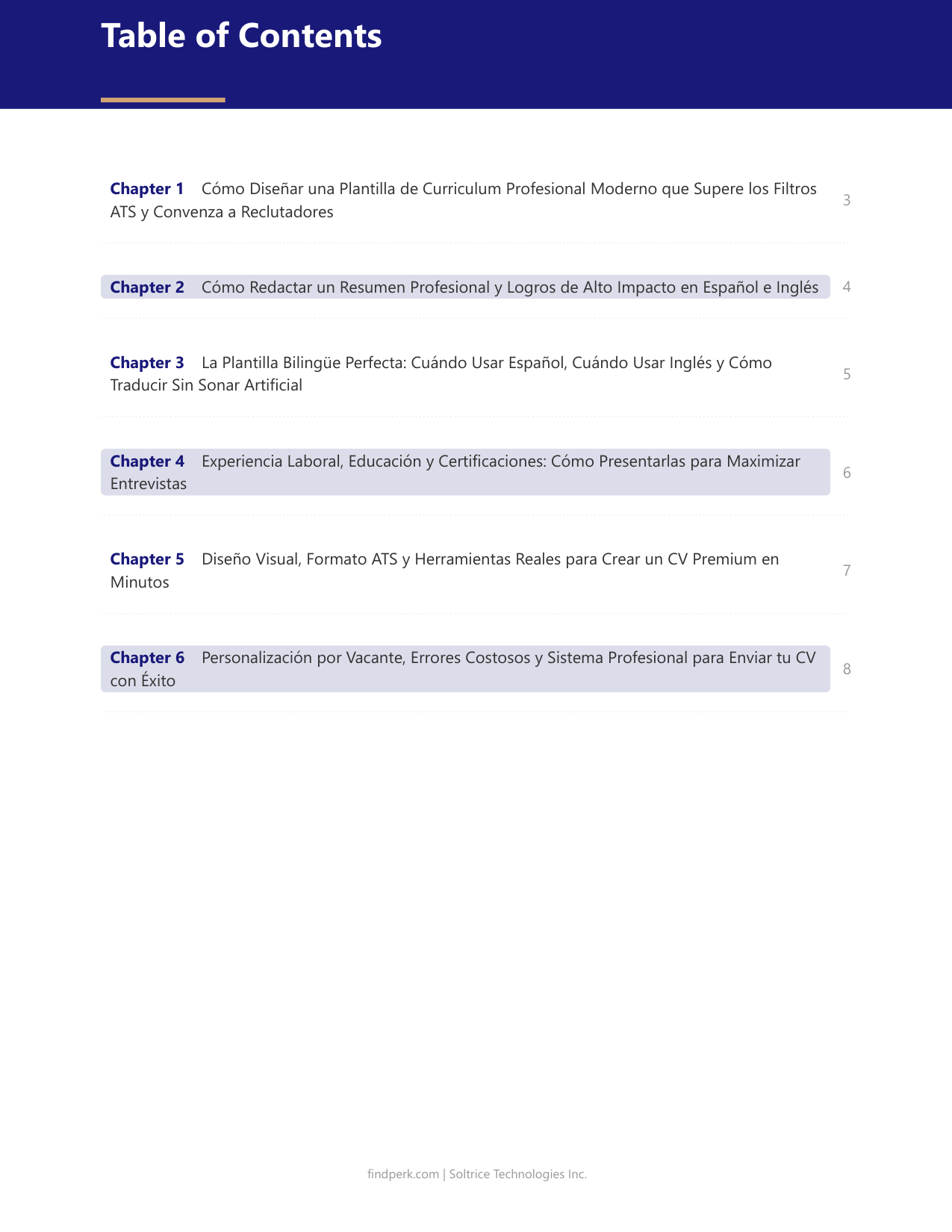 Plantilla de Curriculum - Profesional Moderno (Modern Professional Resume Template)