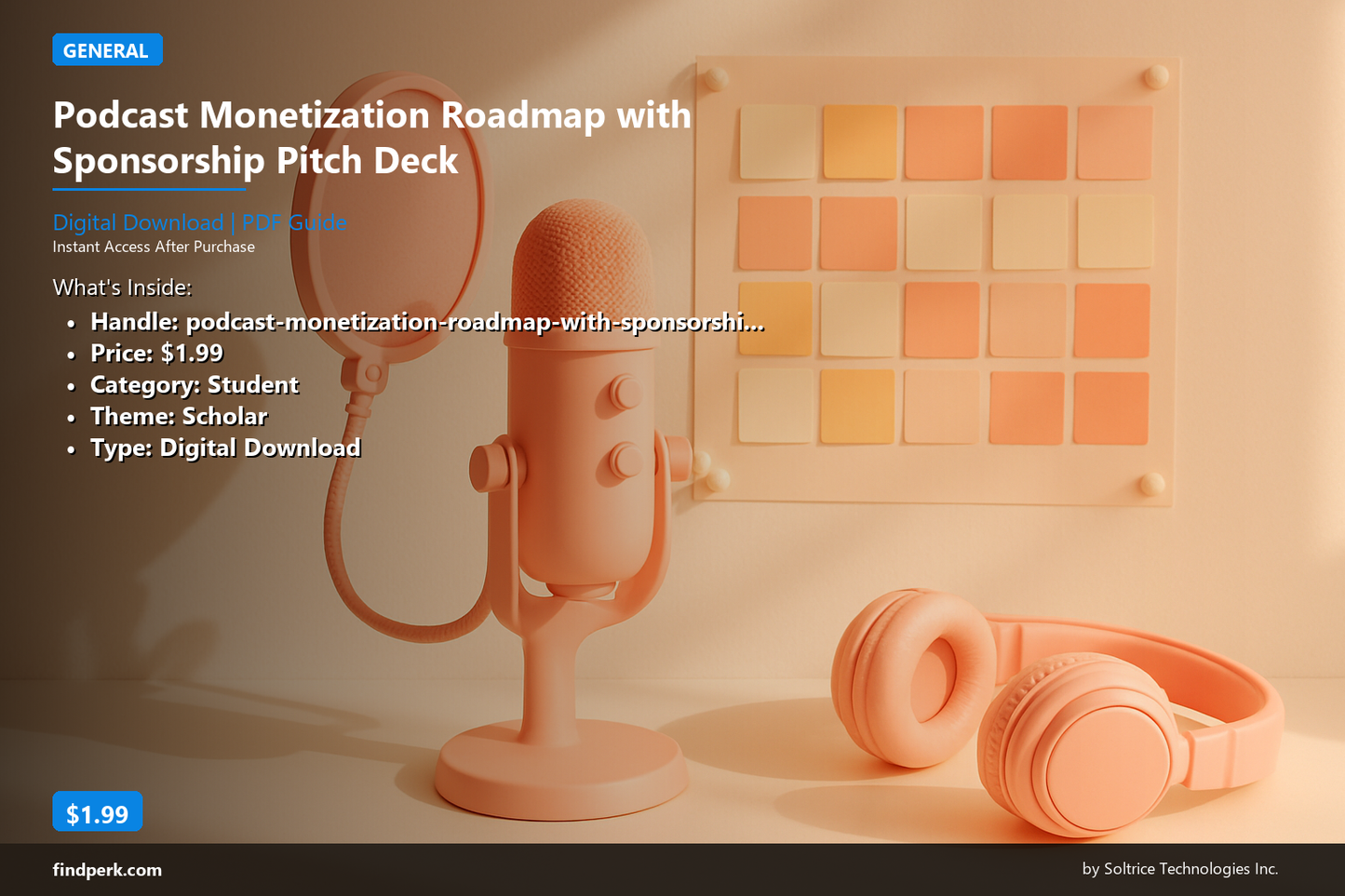 Podcast Monetization Roadmap with Sponsorship Pitch Deck Template