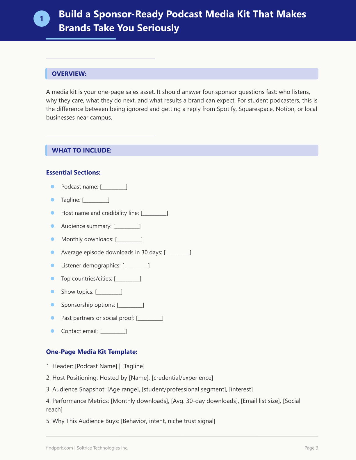 Podcast Monetization Roadmap with Sponsorship Pitch Deck Template