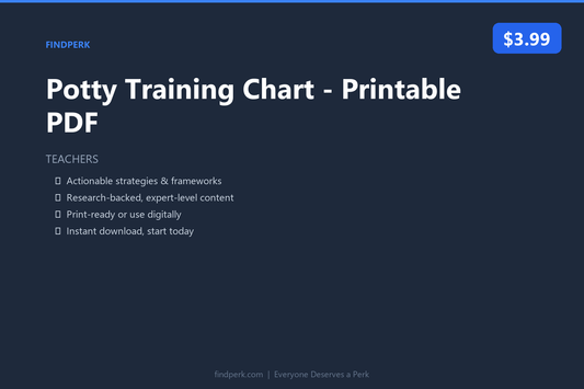 Potty Training Chart - Printable PDF