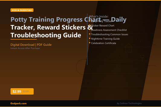 Potty Training Progress Chart — Daily Tracker, Reward Stickers & Troubleshooting Guide