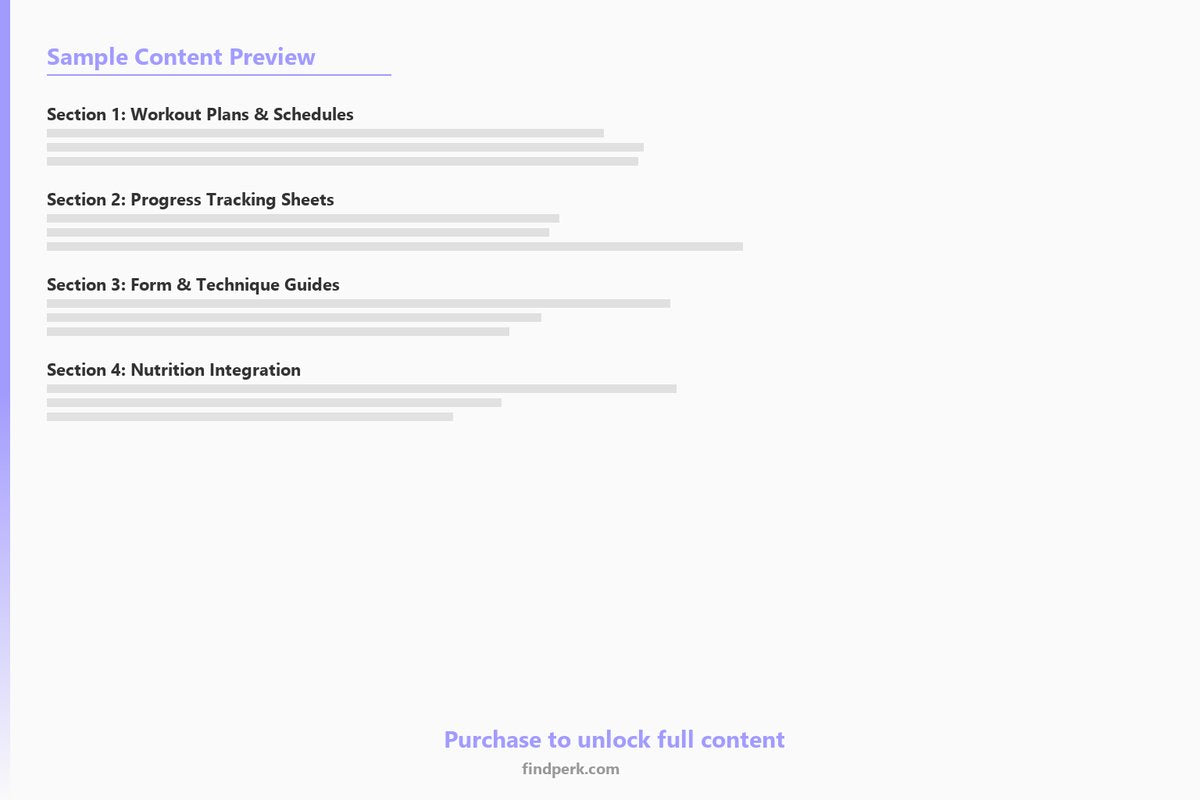 Pregnancy Fitness Tracker Trimester Exercise Guide - Content Preview