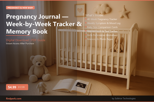 Pregnancy Journal — Week-by-Week Tracker & Memory Book