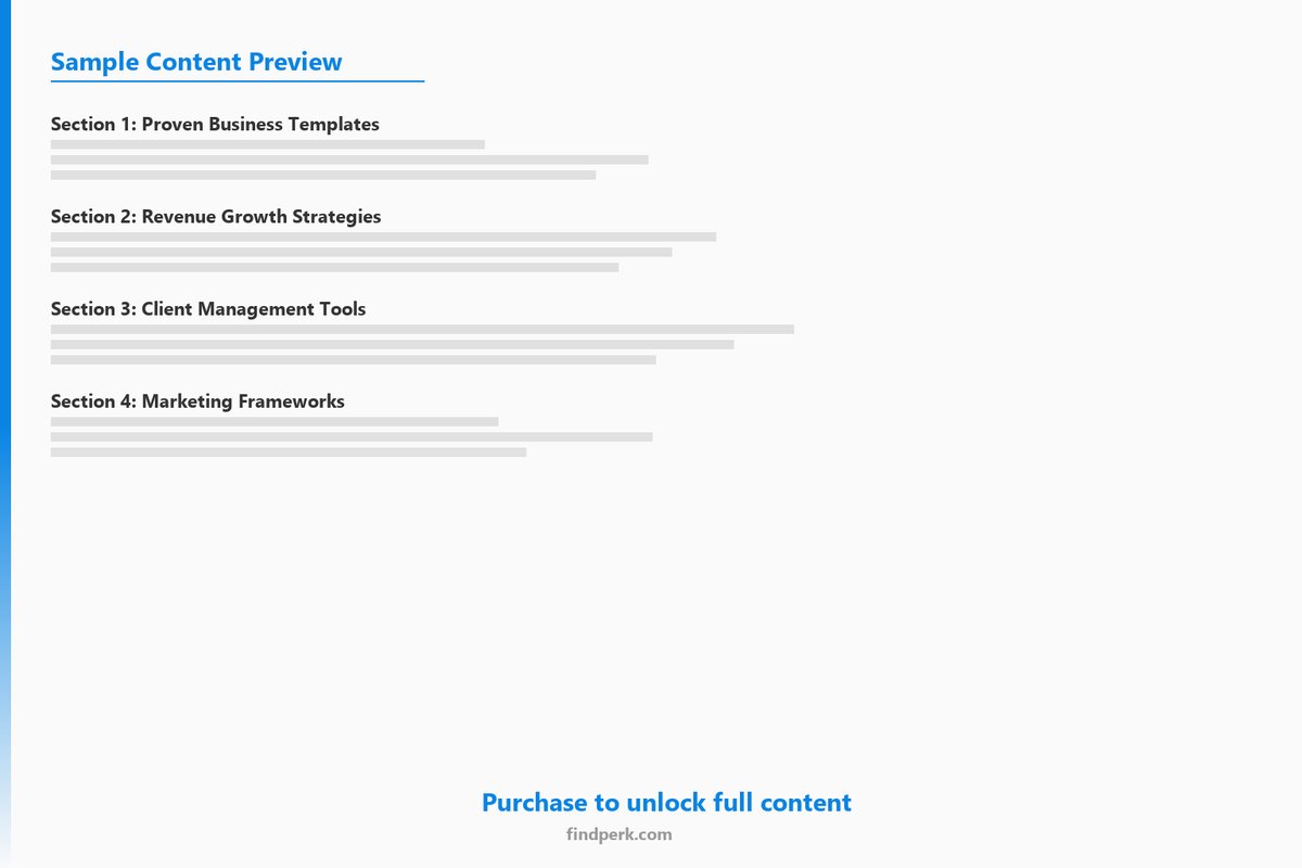 Pricing Strategy Workbook Cost Plus Value Based - Content Preview