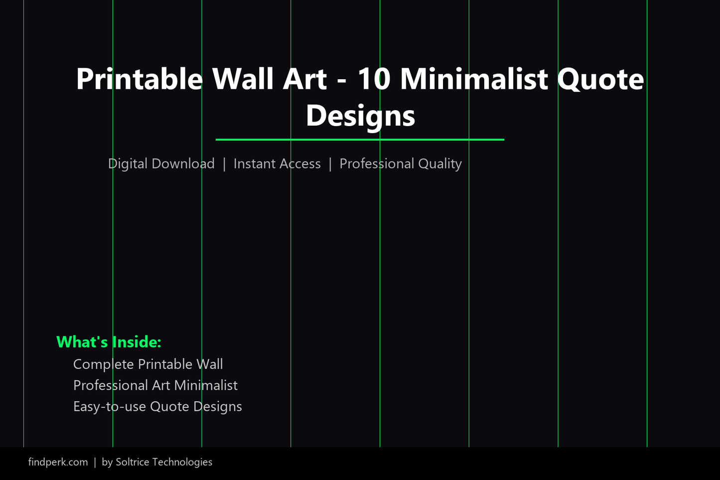 Printable Wall Art - 10 Minimalist Quote Designs