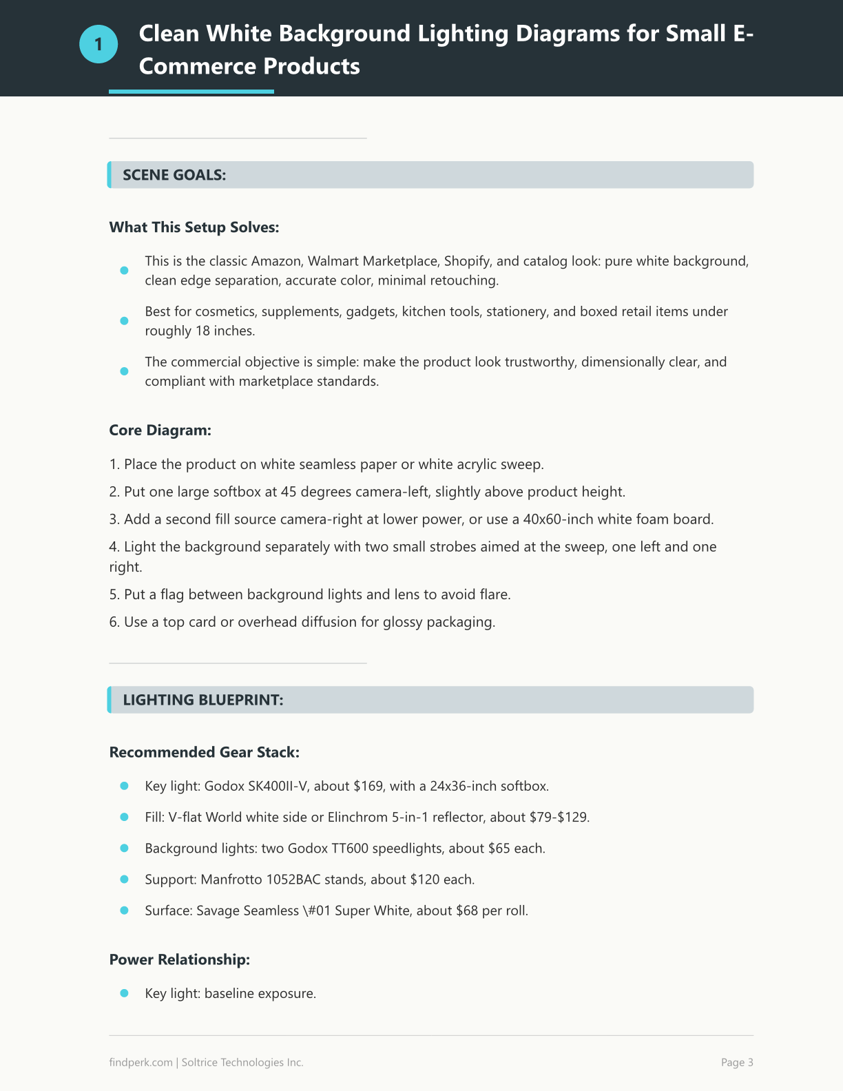 Product Photography Lighting Setup Diagrams for 10 Common Product Types