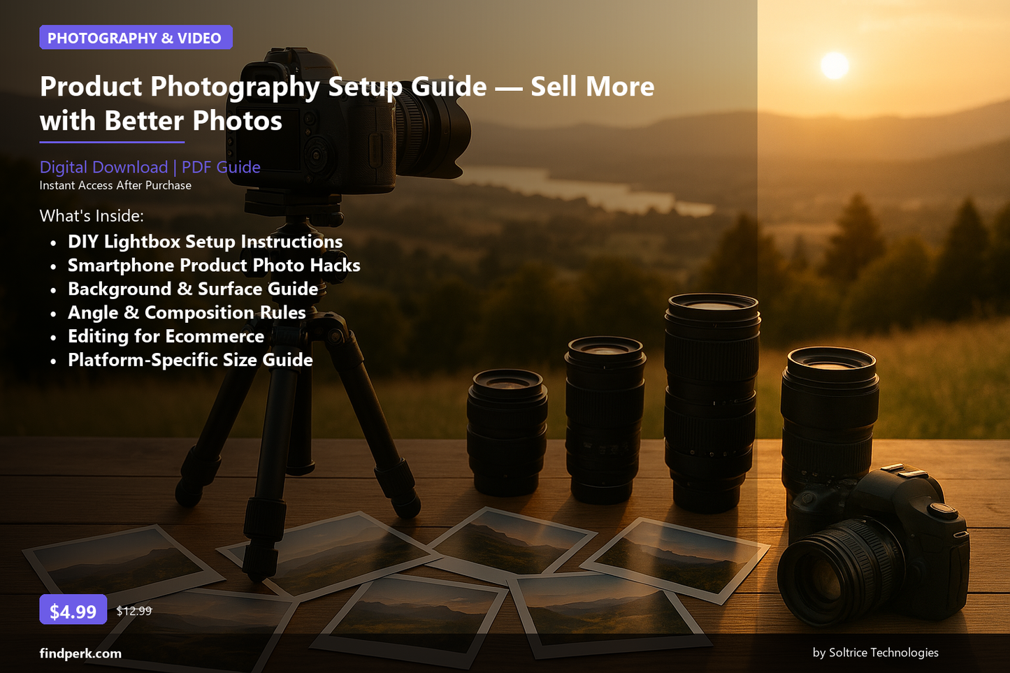 Product Photography Setup Guide — Sell More with Better Photos