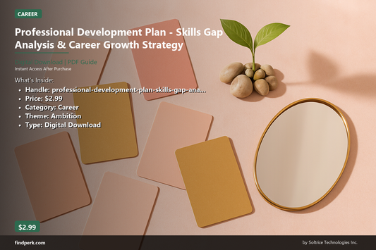 Professional Development Plan - Skills Gap Analysis & Career Growth Strategy