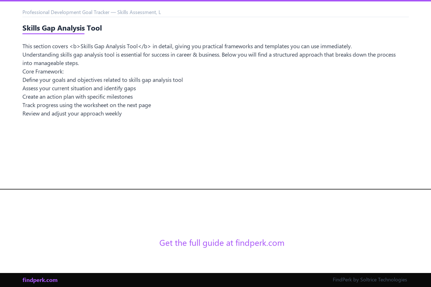 Professional Development Goal Tracker — Skills Assessment, Learning Plan & Certification Log