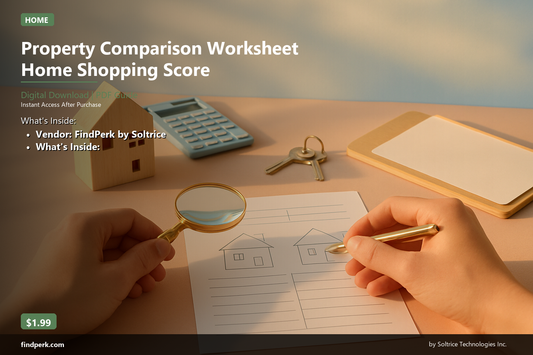 Property Comparison Worksheet Home Shopping Score