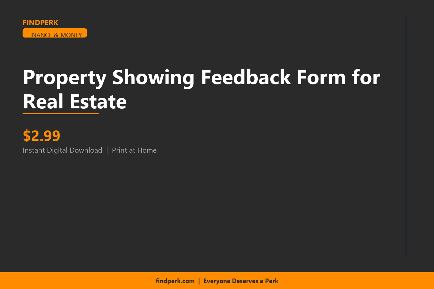 Property Showing Feedback Form for Real Estate