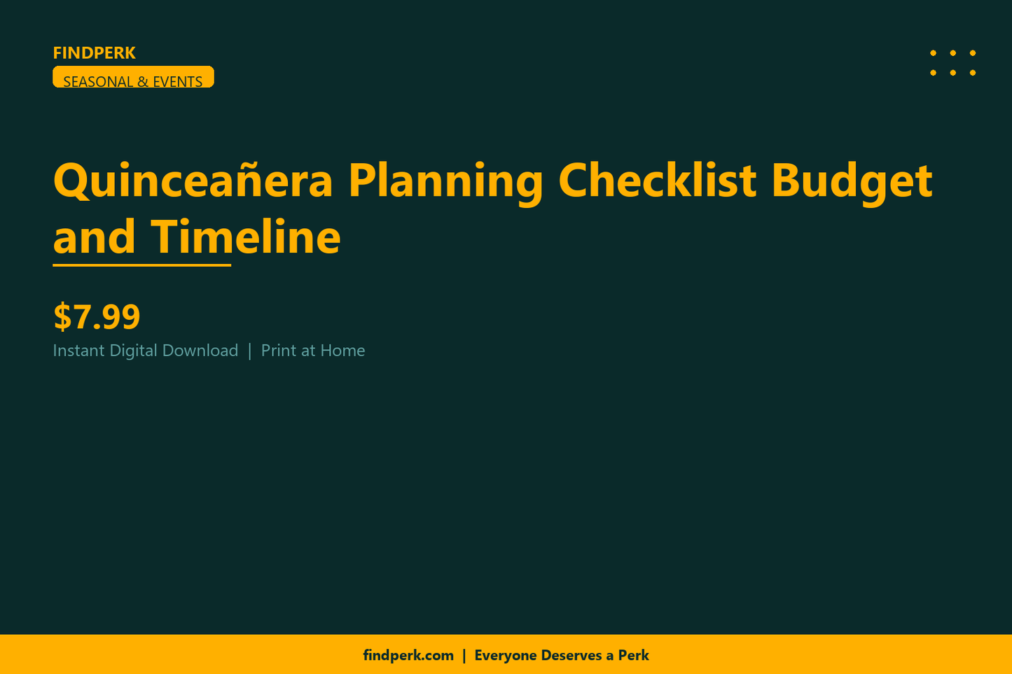 Quinceañera Planning Checklist Budget and Timeline