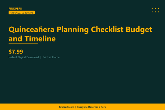 Quinceañera Planning Checklist Budget and Timeline