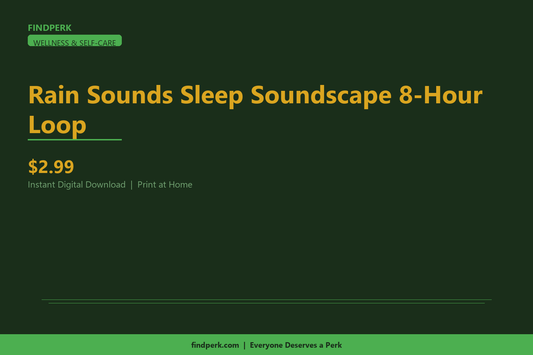 Rain Sounds Sleep Soundscape 8-Hour Loop