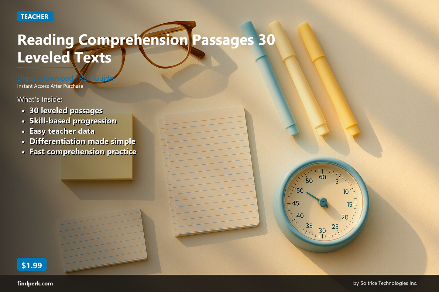 Reading Comprehension Passages 30 Leveled Texts