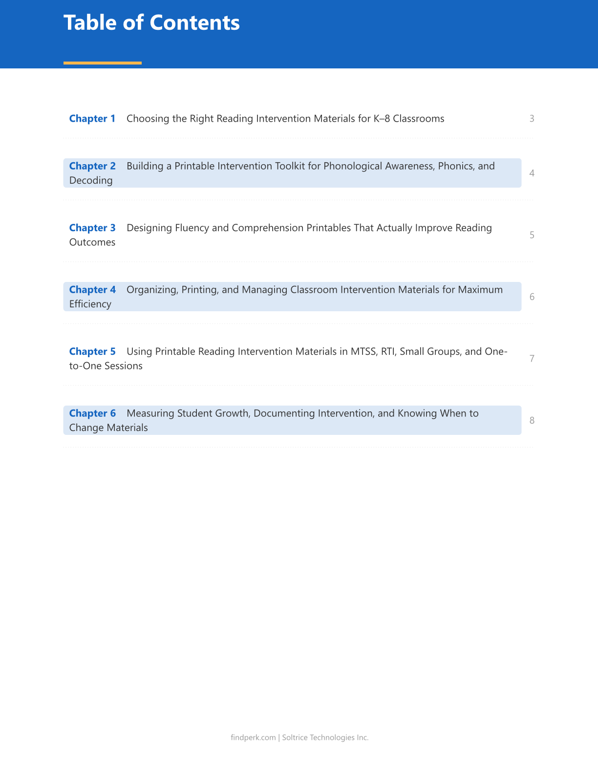 Reading Intervention Materials — Printable Classroom Resource