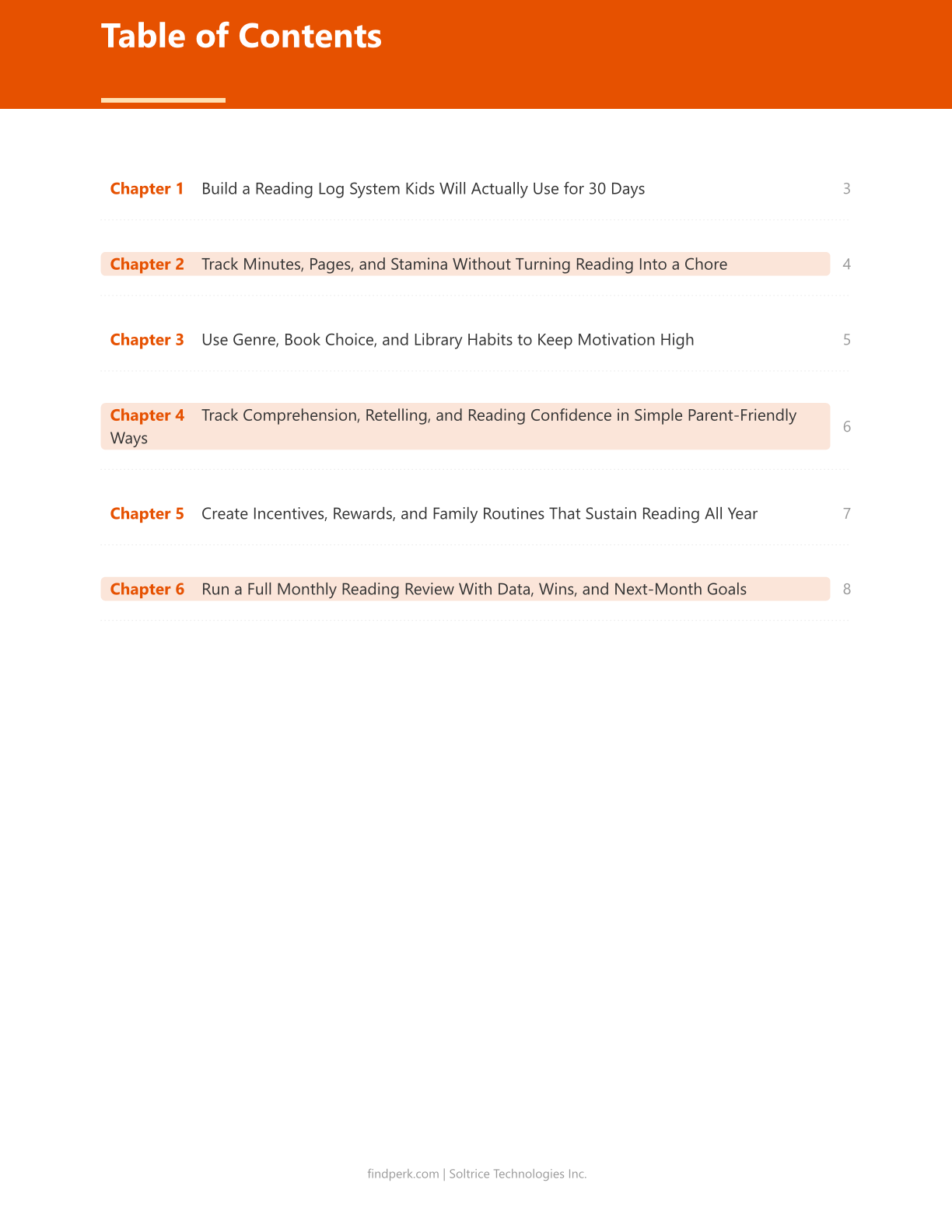 Reading Log Kids Printable — Family Resource Printable