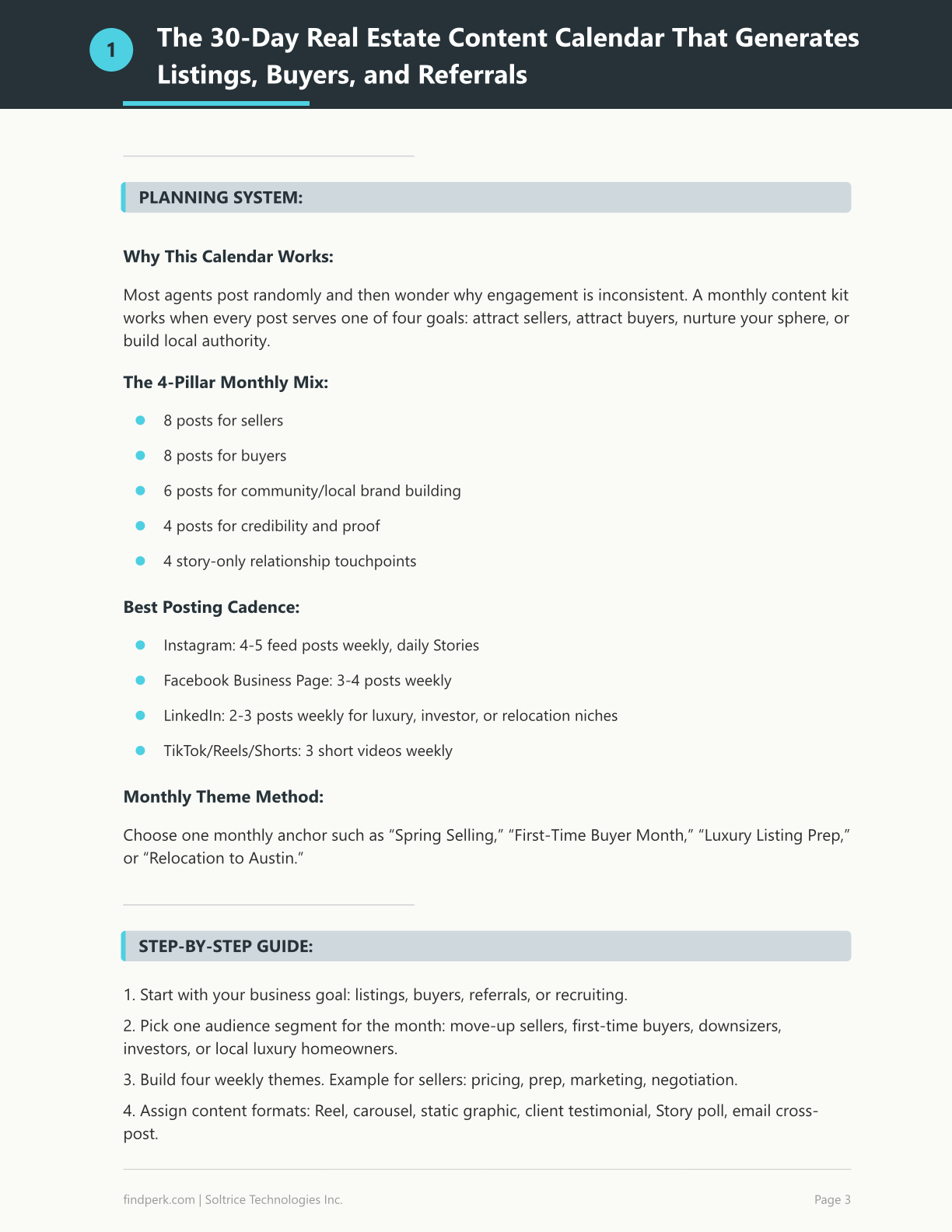 Real Estate Agent Social Media Content Kit Monthly