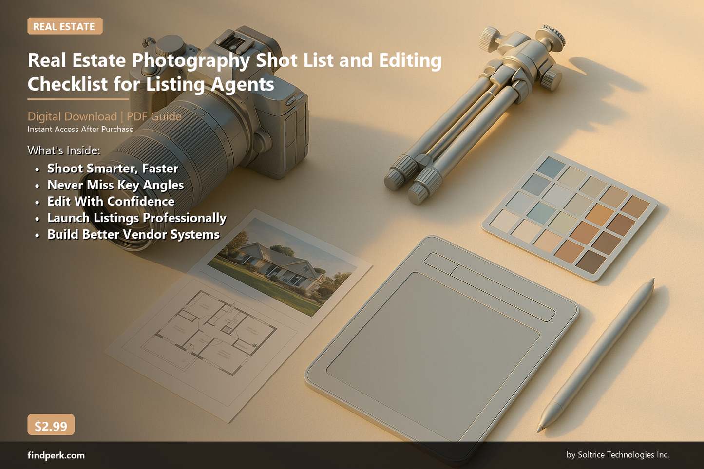 Real Estate Photography Shot List and Editing Checklist for Listing Agents