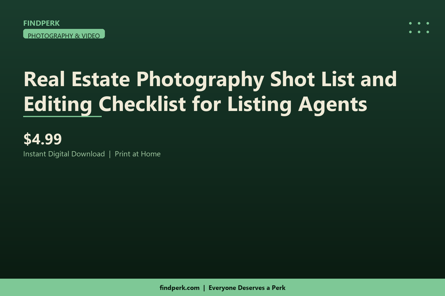 Real Estate Photography Shot List and Editing Checklist for Listing Agents