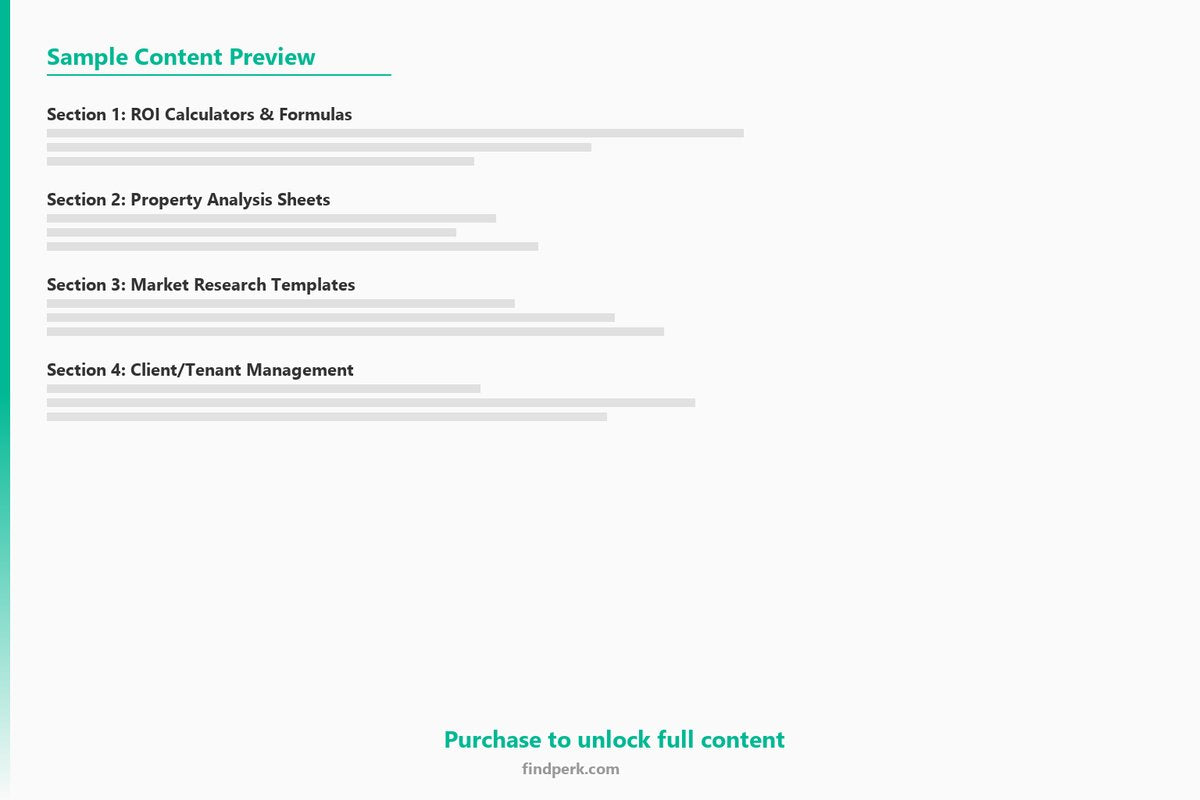 Real Estate Investment Analysis 10-Year Projection - Content Preview