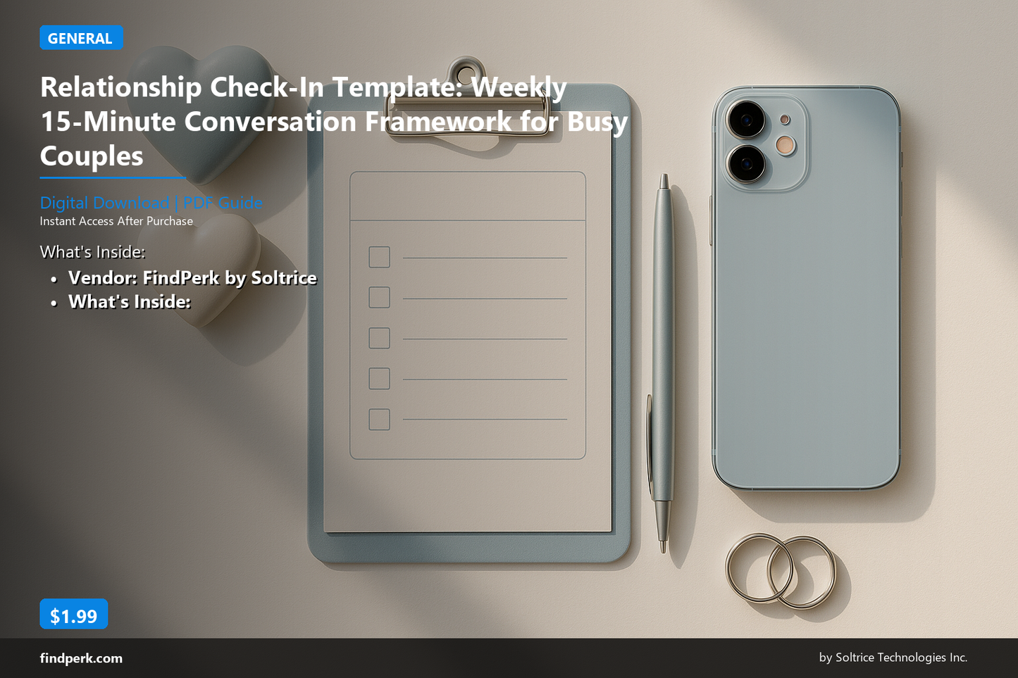 Relationship Check-In Template: Weekly 15-Minute Conversation Framework for Busy Couples