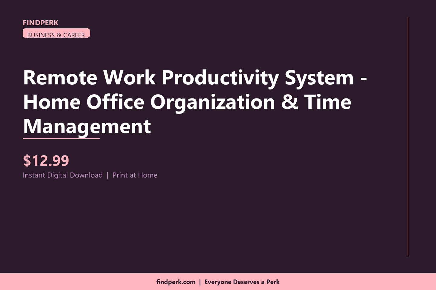 Remote Work Productivity System - Home Office Organization & Time Management