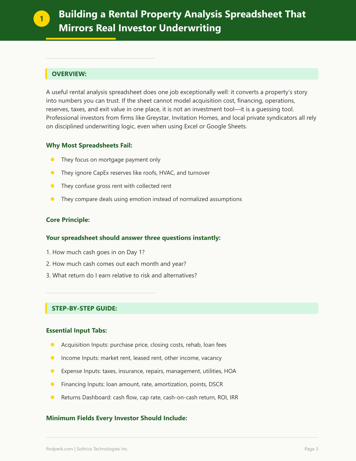 Rental Property Analysis Spreadsheet - ROI Calculator, Cash Flow & Investment Comparison