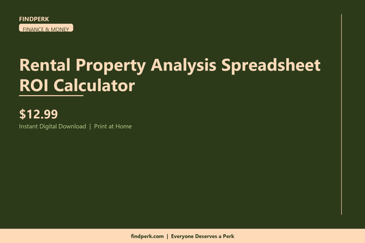 Rental Property Analysis Spreadsheet ROI Calculator