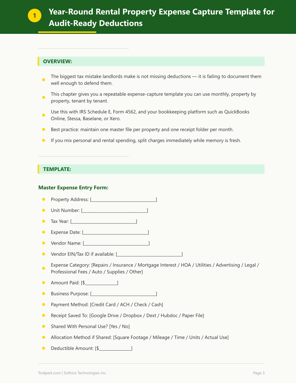 Rental Property Tax Deduction Checklist Landlords