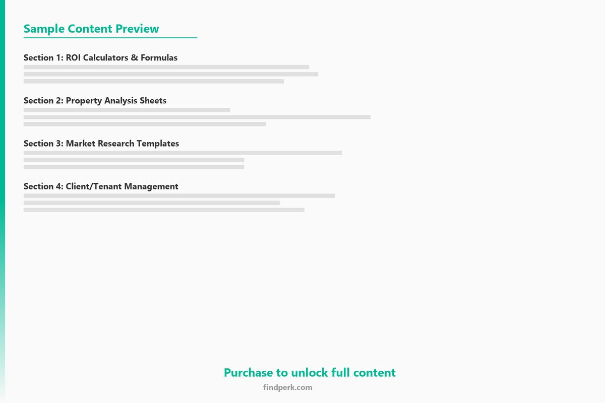 Rental Property Management Tenant Screening List - Content Preview