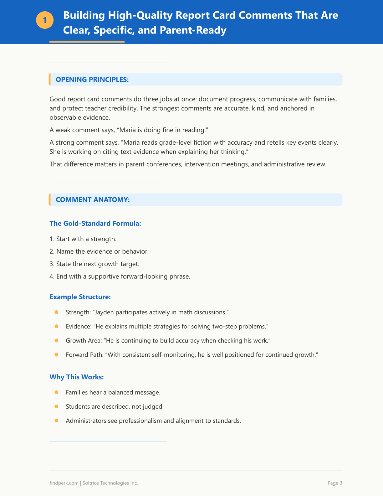 Report Card Comment Bank - 205 Ready-to-Use Comments for K-8 Teachers