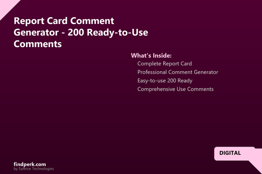 Report Card Comment Generator - 200 Ready-to-Use Comments