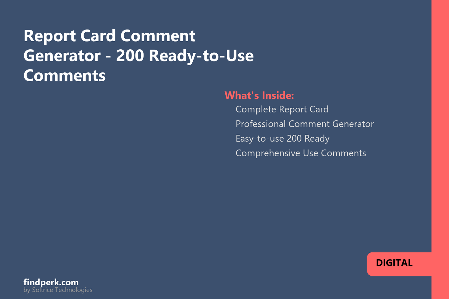 Report Card Comment Generator - 200 Ready-to-Use Comments
