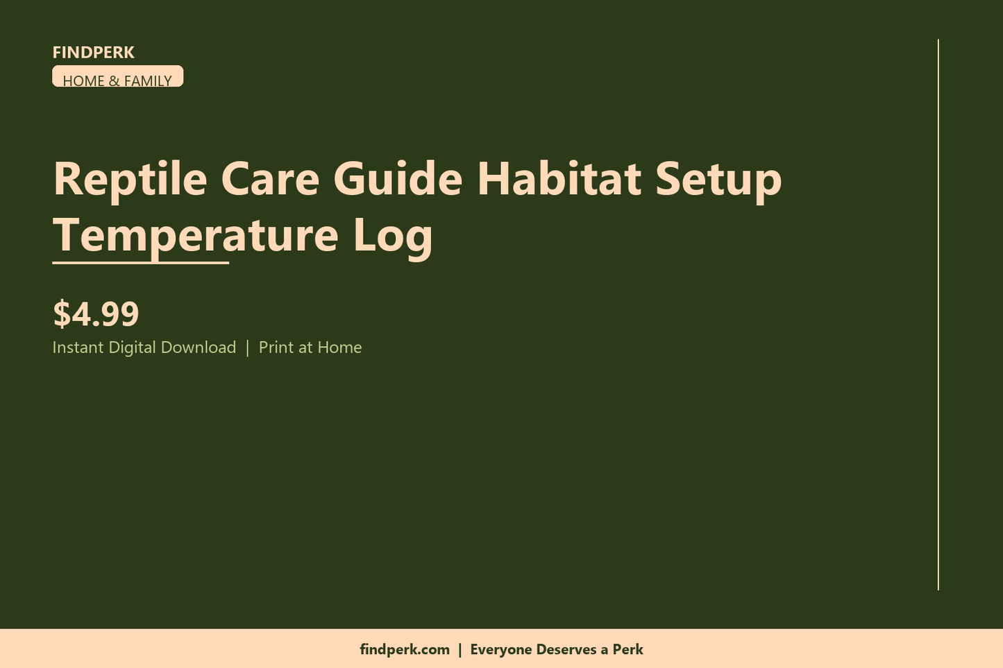 Reptile Care Guide Habitat Setup Temperature Log