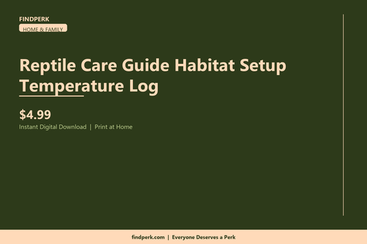 Reptile Care Guide Habitat Setup Temperature Log