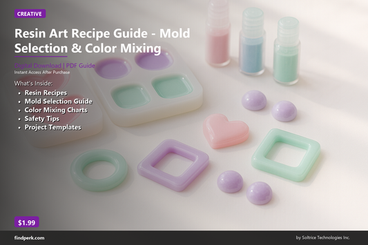 Resin Art Recipe Guide Mold Selection Color Mixing