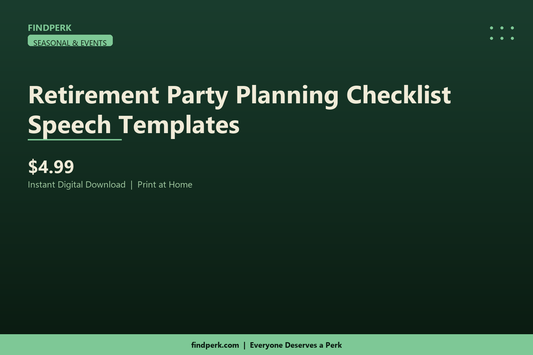 Retirement Party Planning Checklist Speech Templates