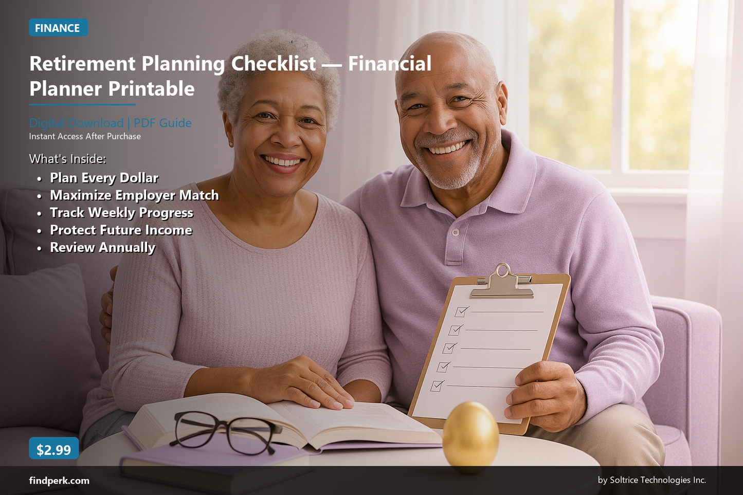 Retirement Planning Checklist — Financial Planner Printable