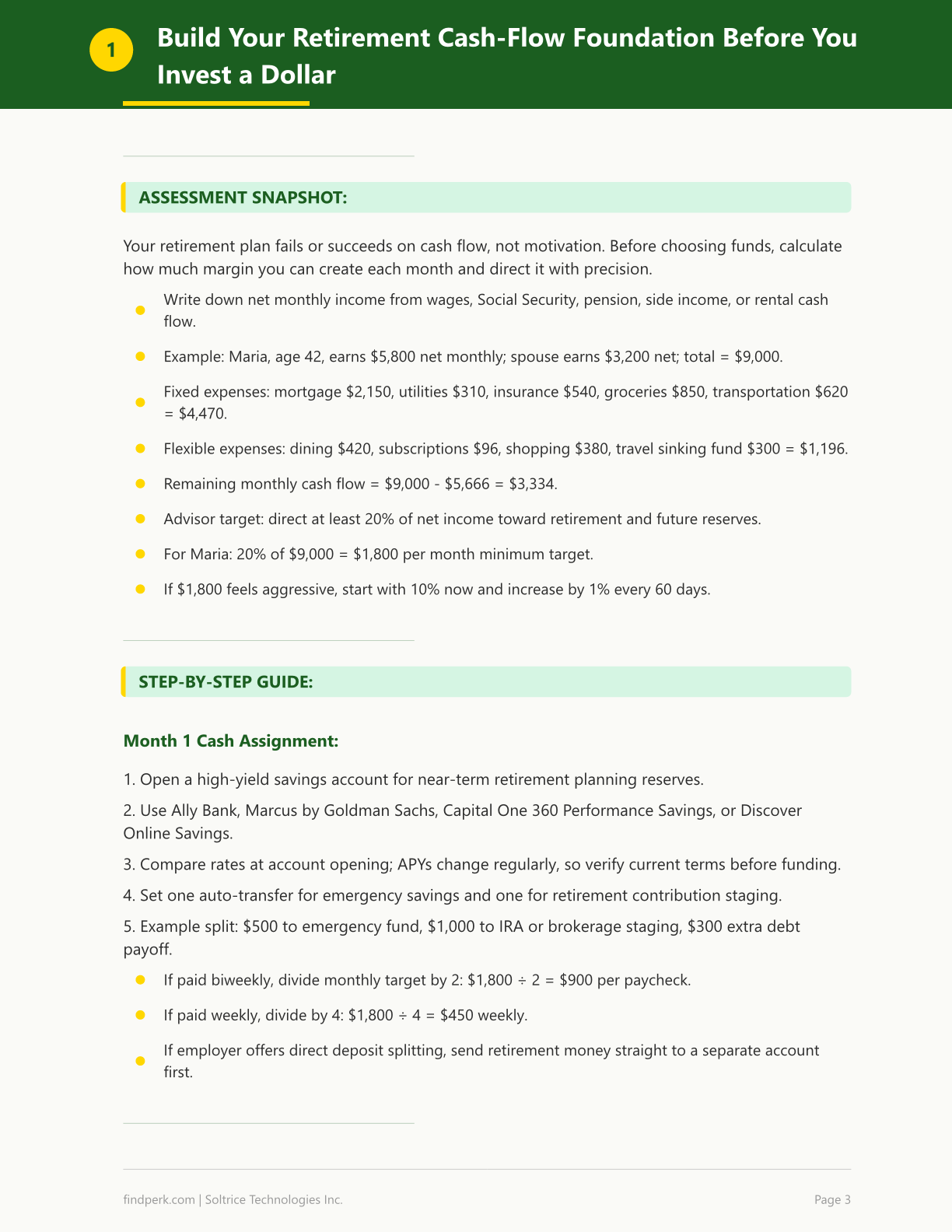 Retirement Planning Checklist — Financial Planner Printable