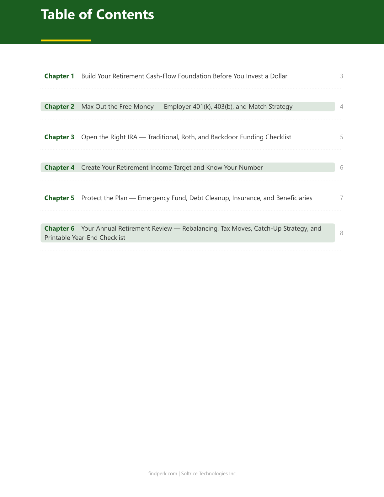 Retirement Planning Checklist — Financial Planner Printable