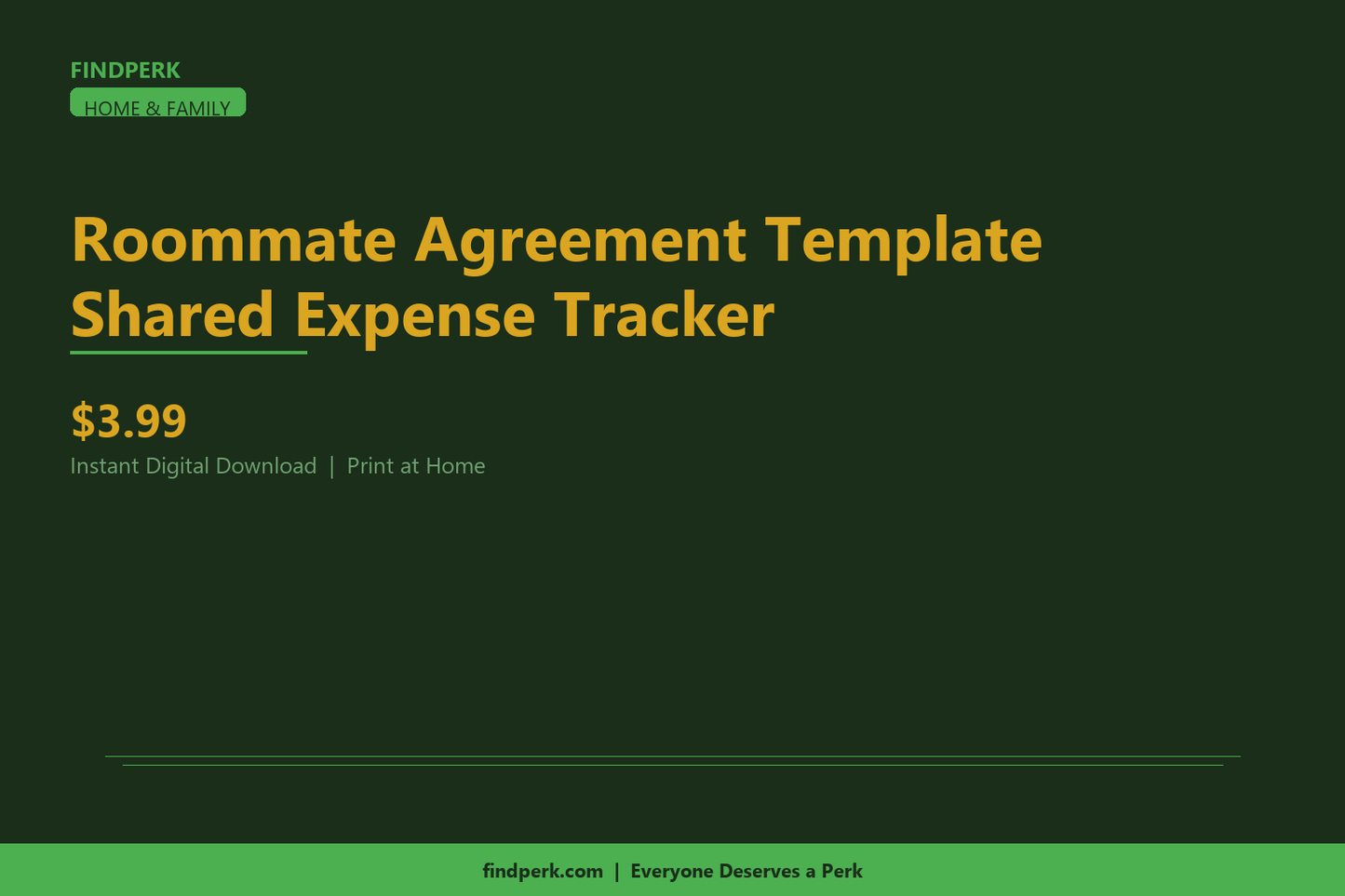 Roommate Agreement Template Shared Expense Tracker