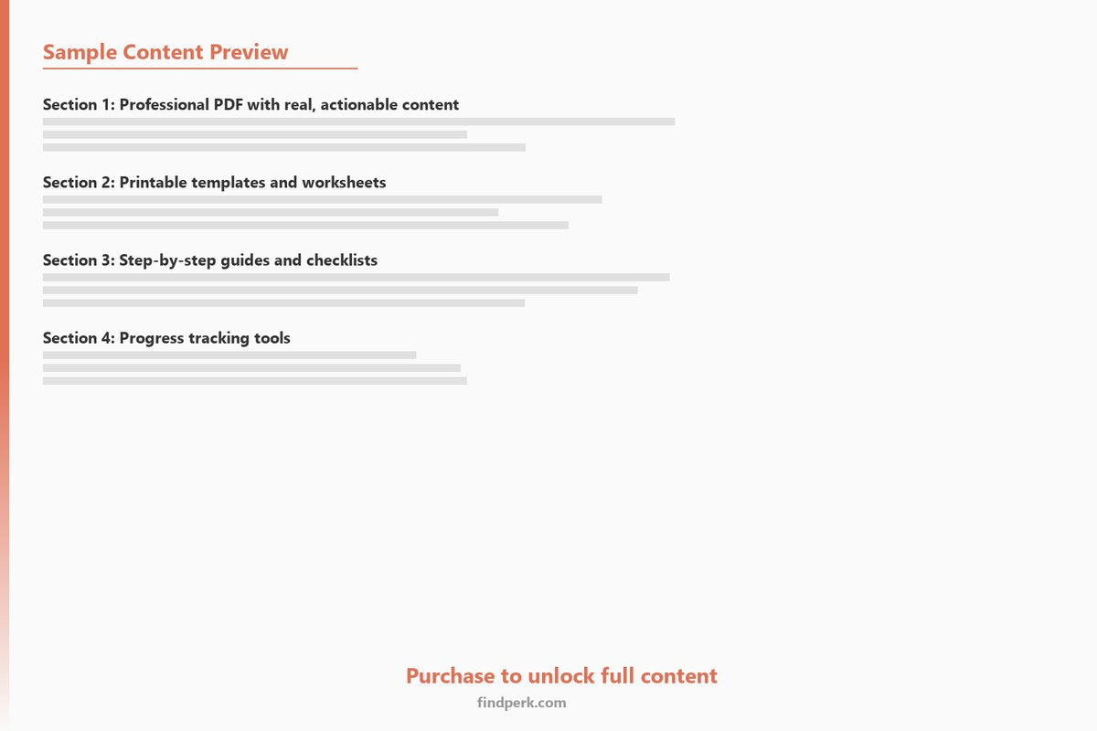 Roommate Agreement Template Pack with Chore Chart, Guest Policy, and Quiet Hours - Content Preview