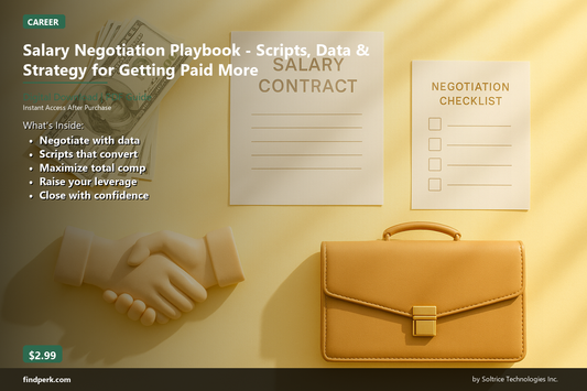 Salary Negotiation Playbook - Scripts, Data & Strategy for Getting Paid More